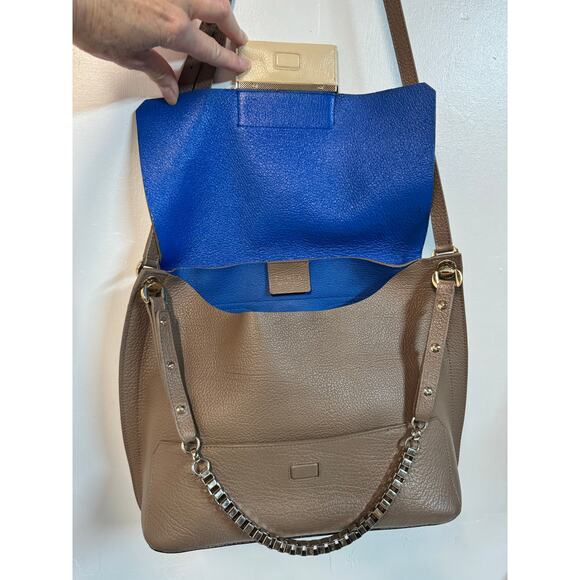 Furla Minerva Handbag Crossbody Convertible - taupe with dust bag - Picture 2 of 11